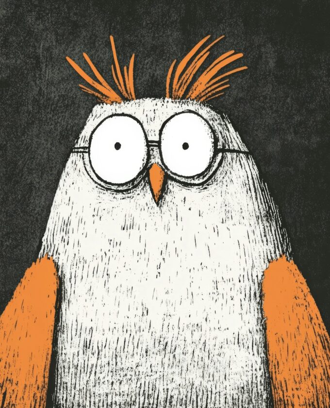 Whimsical Owl Illustration